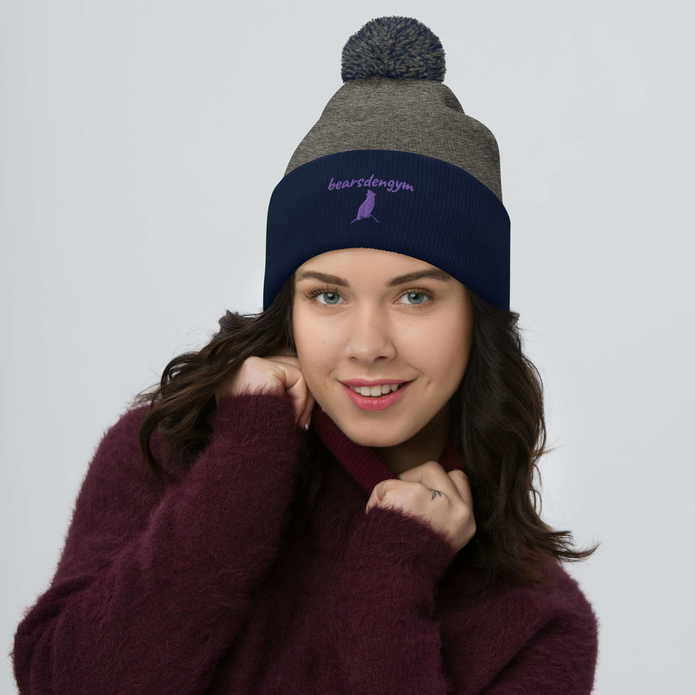 Lindsay Collection Pom-Pom Beanie
