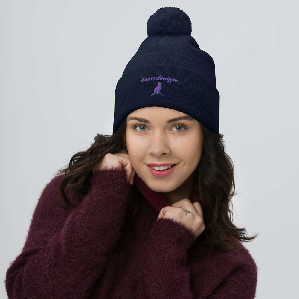 Lindsay Collection Pom-Pom Beanie