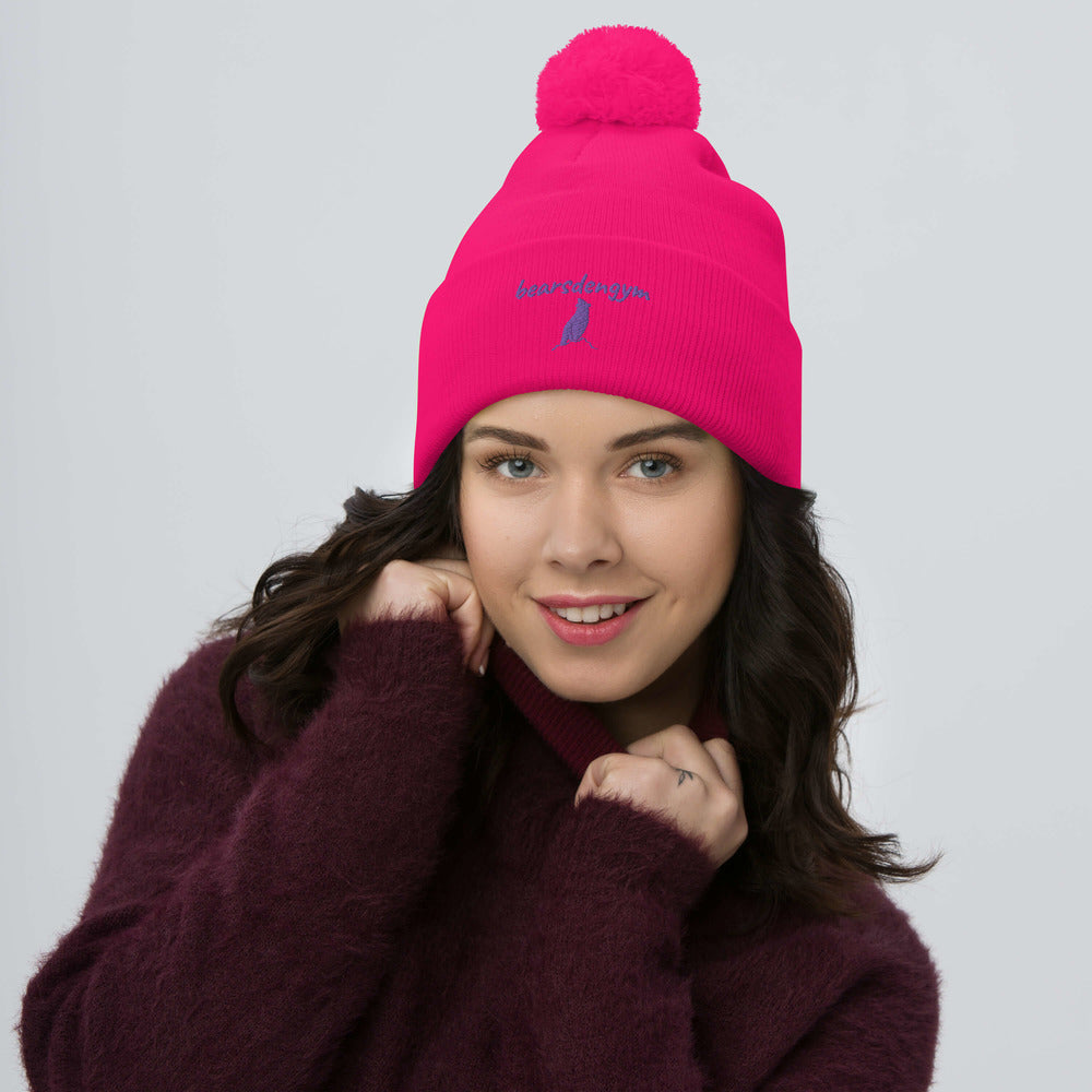 Lindsay Collection Pom-Pom Beanie
