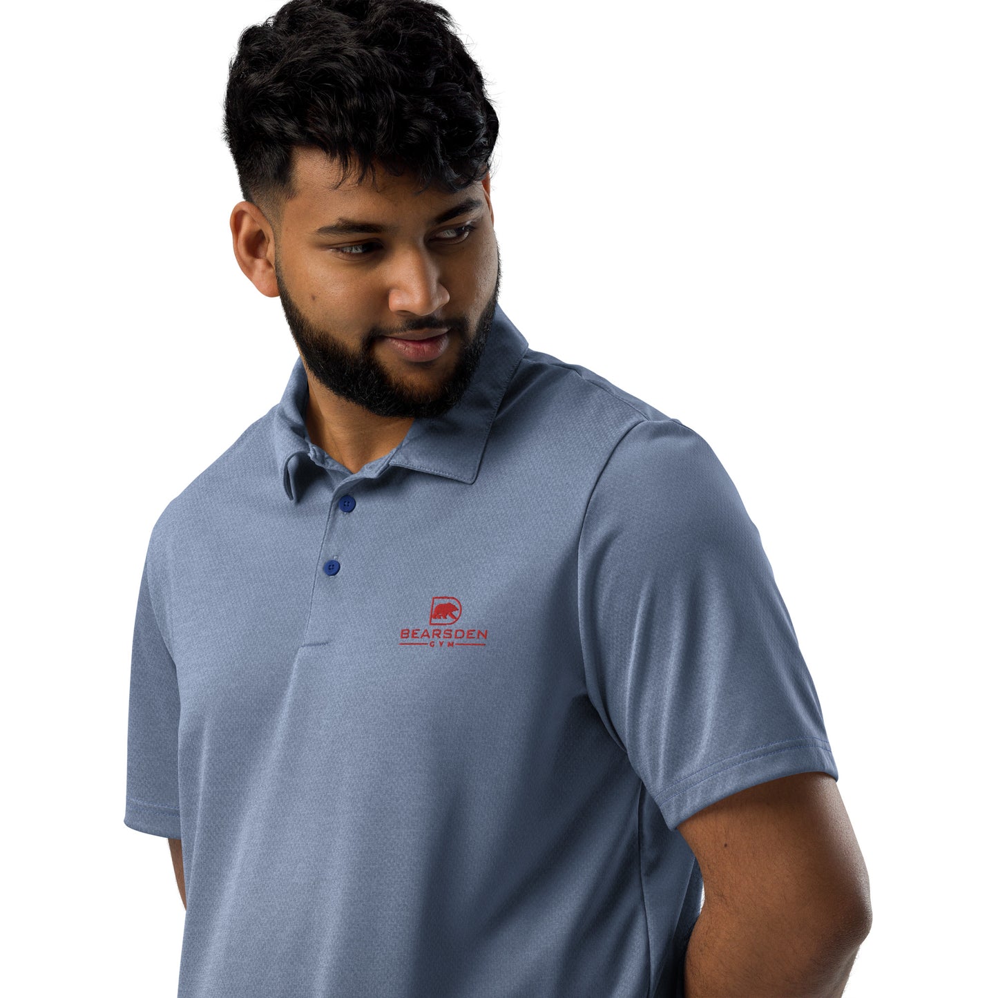 Bears Den Gym adidas space-dyed polo