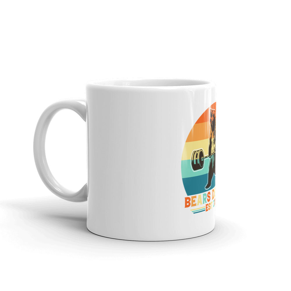 BDG Retro White glossy mug